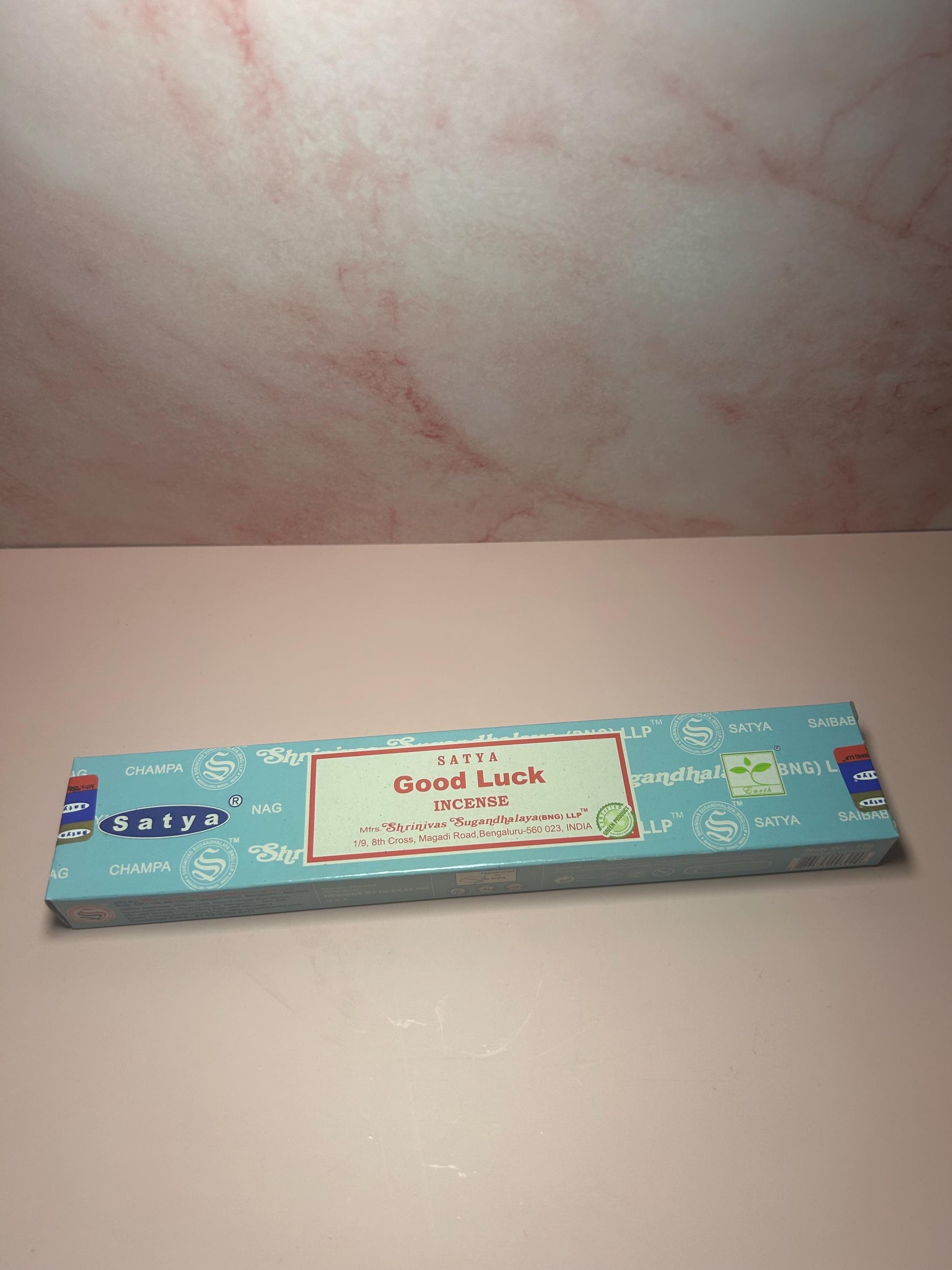 Satya Good Luck Incense Sticks, Satya Nag Champa Incense, Spiritual Meditation Aromatherapy, Luck Attraction & Positive Energy