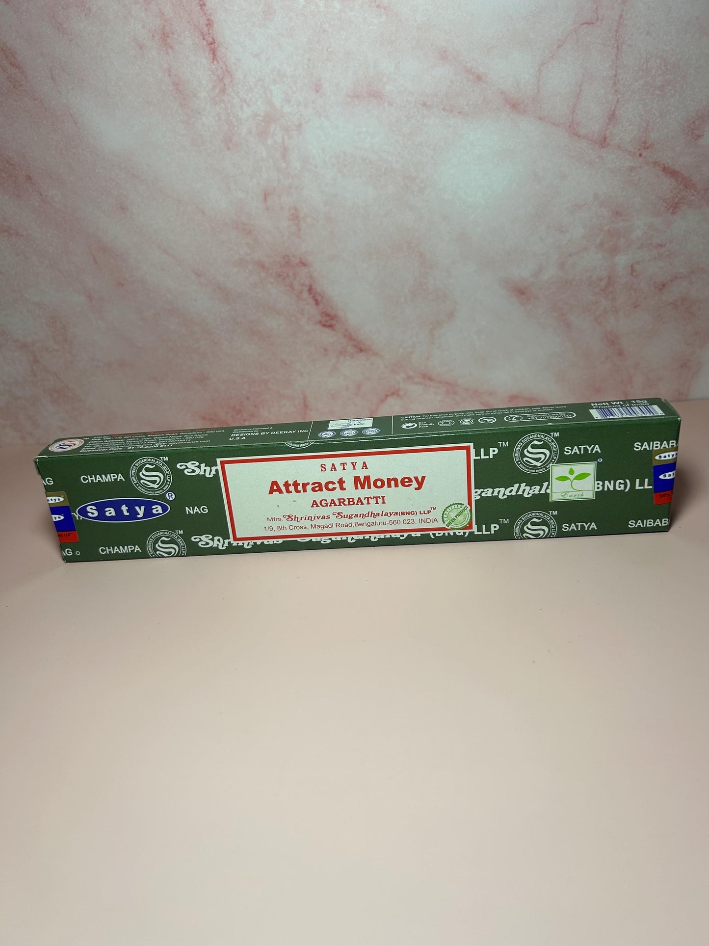 Attract Money Satya Incense Sticks, Prosperity & Wealth Manifestation, Abundance Spiritual Ritual Herbal Aromatherapy Money Drawing