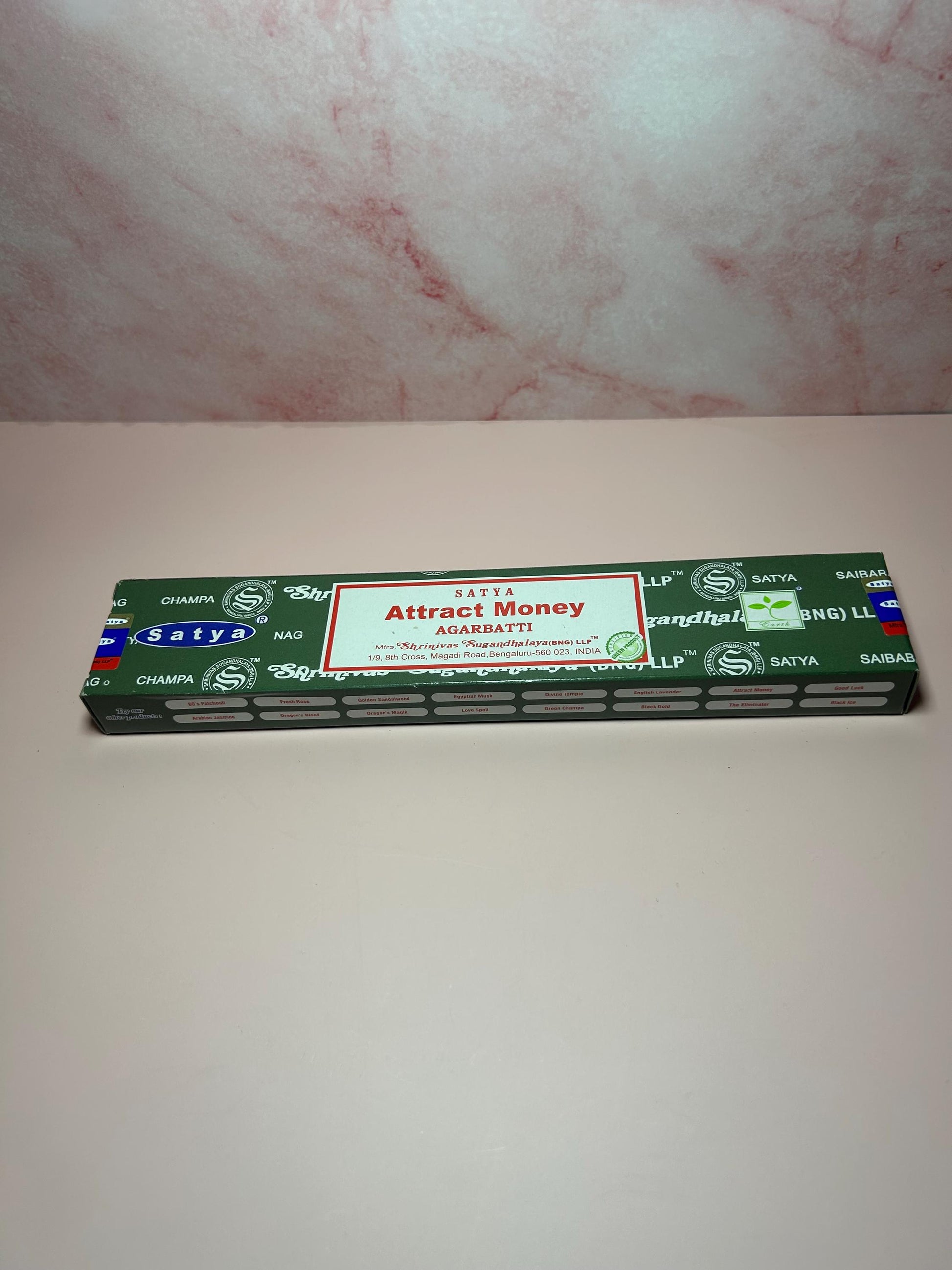 Attract Money Satya Incense Sticks, Prosperity & Wealth Manifestation, Abundance Spiritual Ritual Herbal Aromatherapy Money Drawing