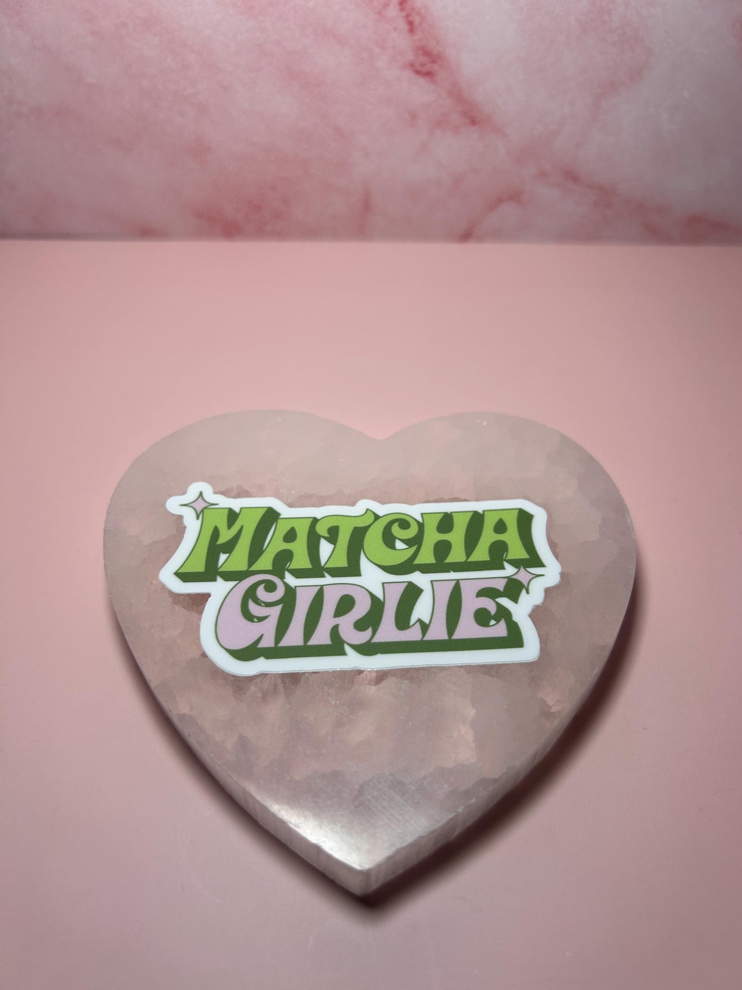 Matcha Girlie Sticker, Cute Matcha Aesthetic Vinyl Decal, Iced Matcha Lover Gift, Laptop Water Bottle Journal Planner Sticker
