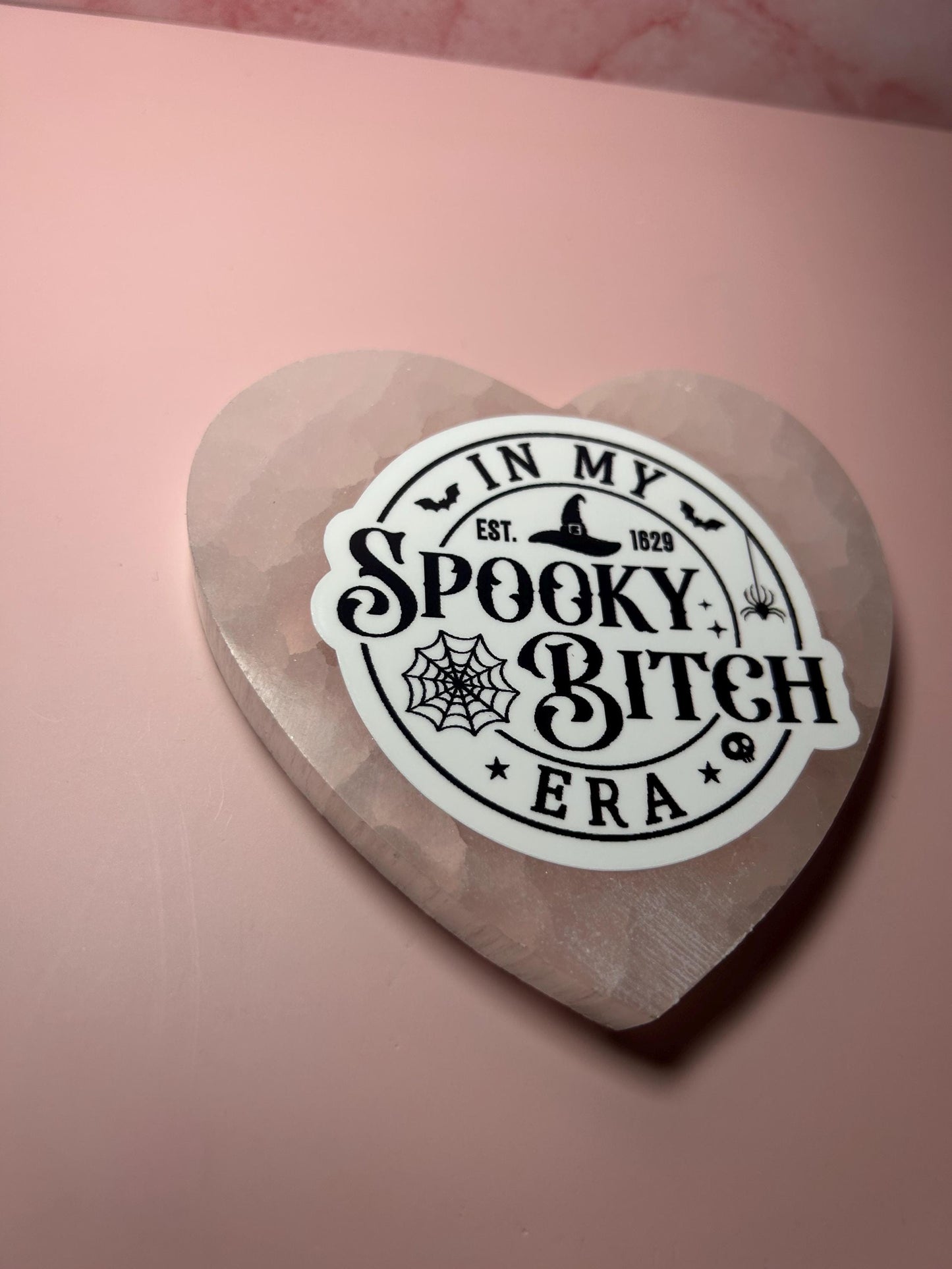 In My Spooky B*tch Era Sticker, Funny Witchy Vinyl Sticker, Halloween Gothic Sticker, Witch Aesthetic Laptop Water Bottle Journal Decal