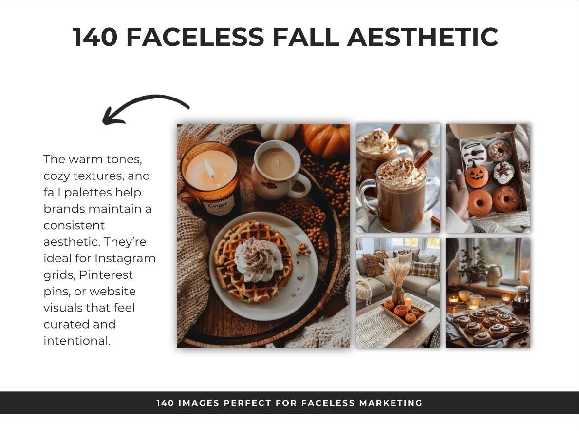140 Faceless Fall Aesthetic Stock AI Images, Autumn Cozy Lifestyle, Neutral Home, Pumpkin Coffee, Seasonal Content, Blogger & Social Media