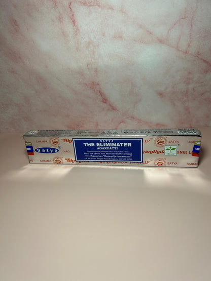 Satya The Eliminator Incense Sticks, Energy Cleansing, Odor Neutralizing, Meditation, Spiritual Smudging, Aromatherapy Gift