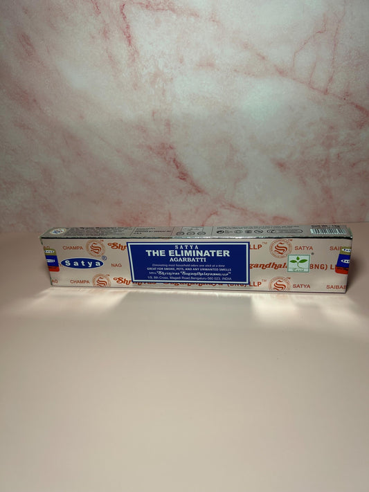 Satya The Eliminator Incense Sticks, Energy Cleansing, Odor Neutralizing, Meditation, Spiritual Smudging, Aromatherapy Gift