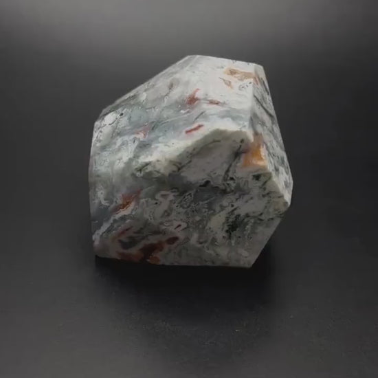 Crystal Healing, Moss Agate Raw Natural Crystal, Heart Chakra Healing Stone for Self Love, Energy Cleansing, Emotion