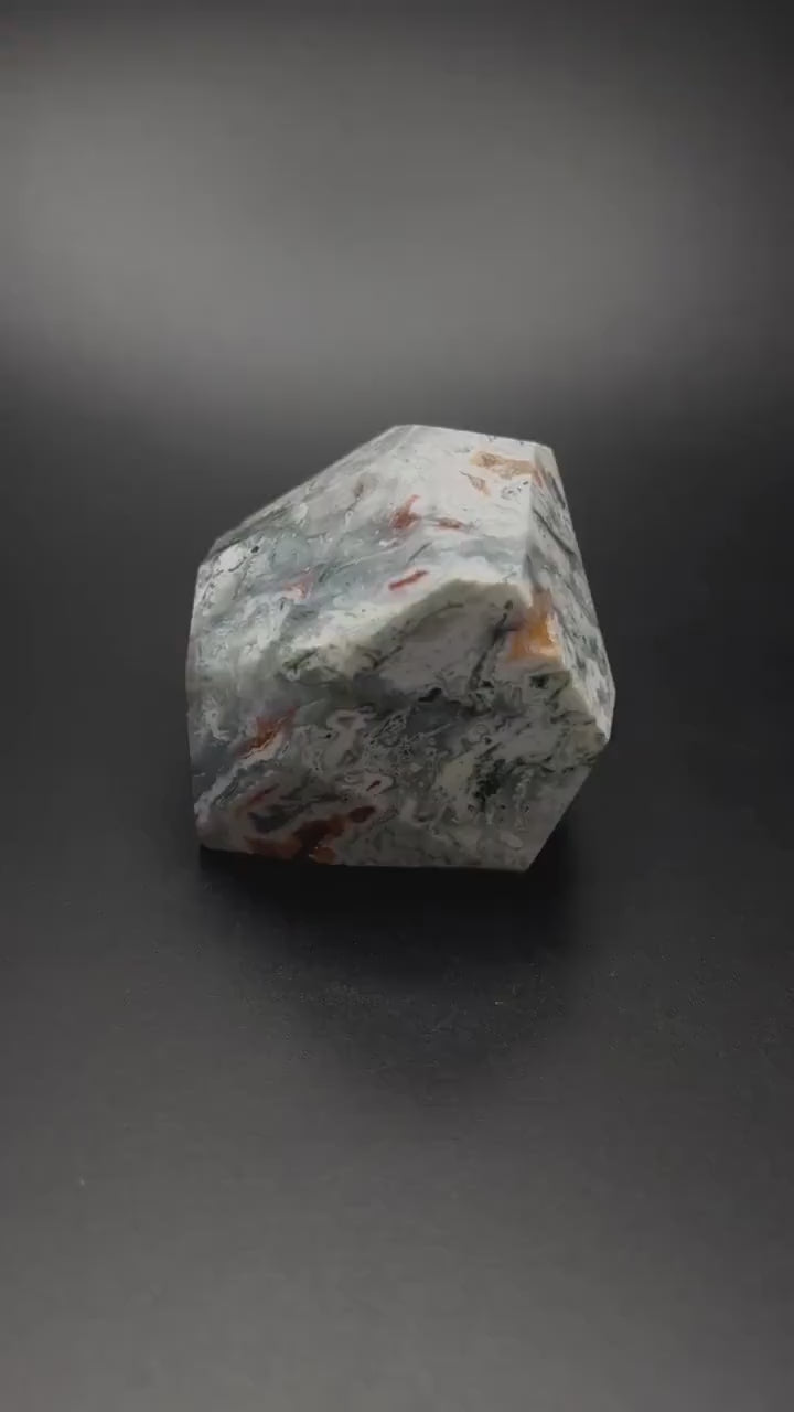 Crystal Healing, Moss Agate Raw Natural Crystal, Heart Chakra Healing Stone for Self Love, Energy Cleansing, Emotion