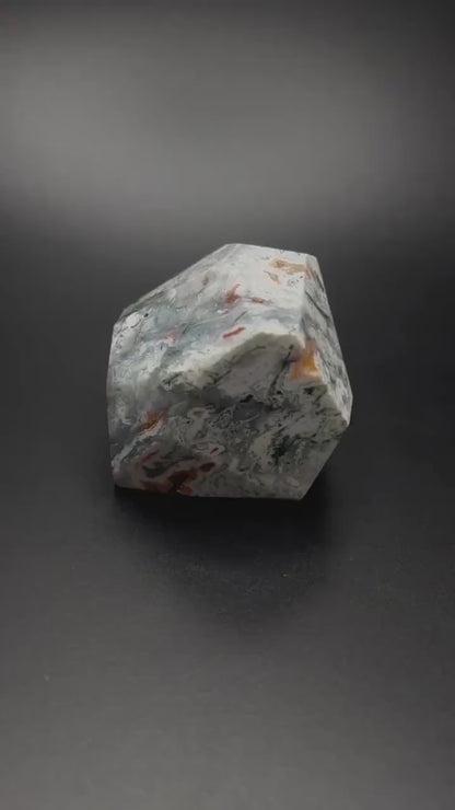 Crystal Healing, Moss Agate Raw Natural Crystal, Heart Chakra Healing Stone for Self Love, Energy Cleansing, Emotion