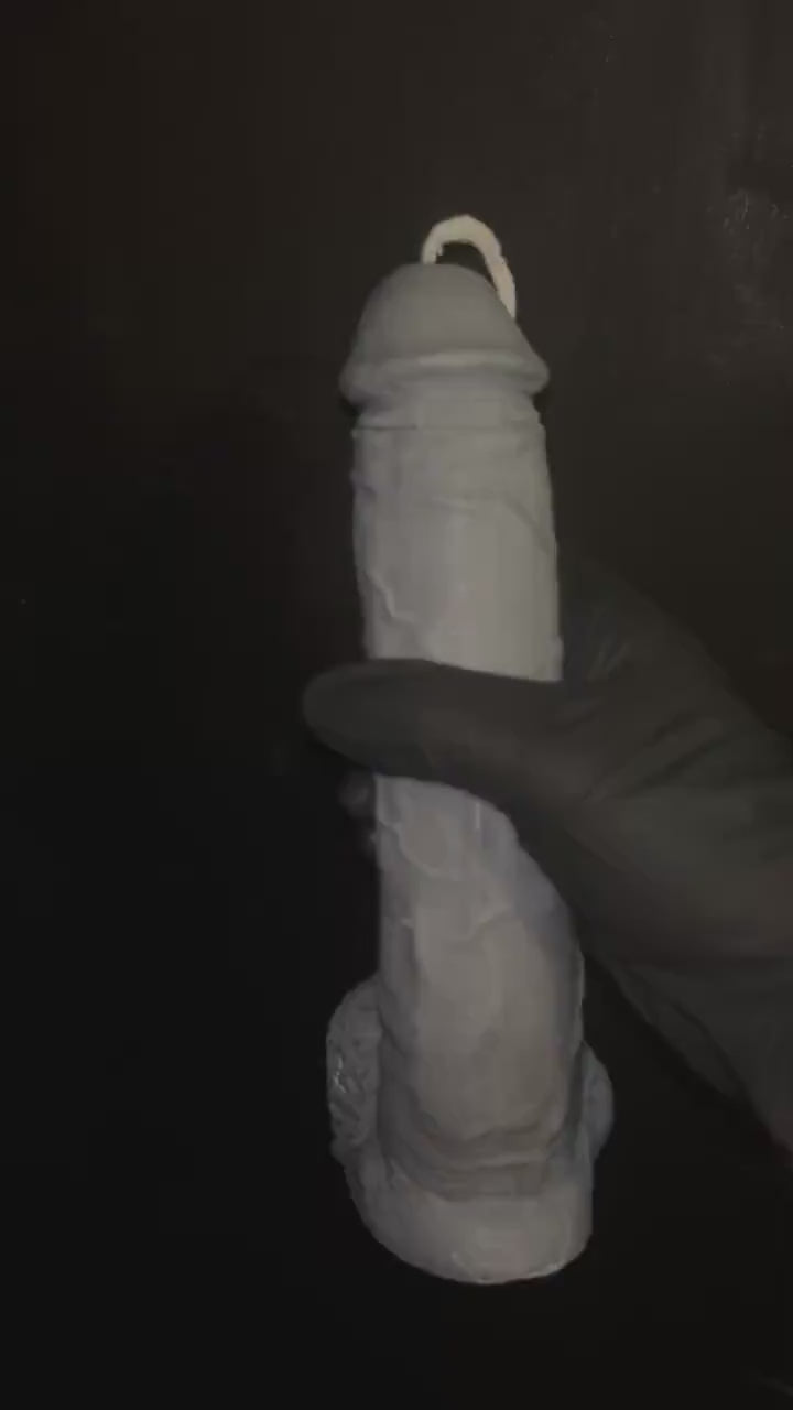 XXL Black Penis Shaped Candle, Witchcraft Supplies, Altar Ritual, Gift For Witch , Soy Wax