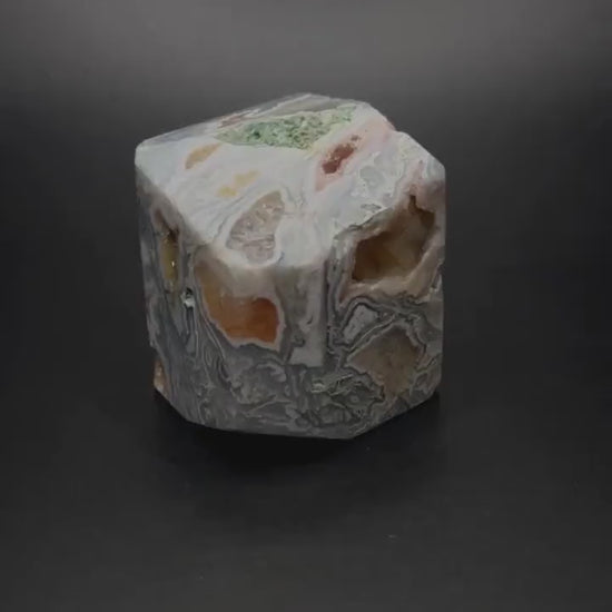 Moss Agate, Heart Chakra Healing Stone for Self Love, Raw Natural Crystal for Energy Cleansing, Emotion