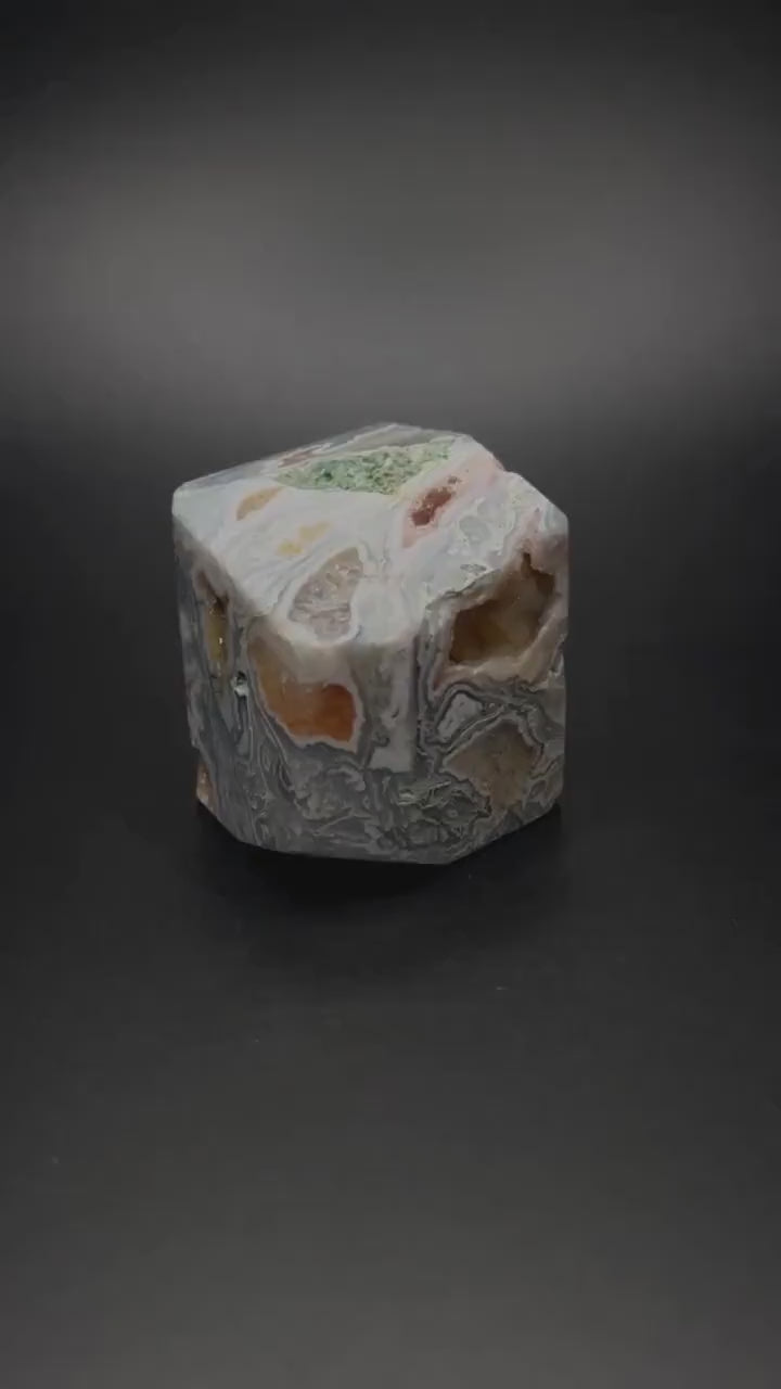 Moss Agate, Heart Chakra Healing Stone for Self Love, Raw Natural Crystal for Energy Cleansing, Emotion