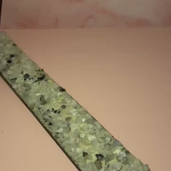 Moonstone Crystal Incense Burner for Meditation, Lunar Energy Holder, Spiritual Home Decor, Crystal Smudge Holder for Cleansing Rituals