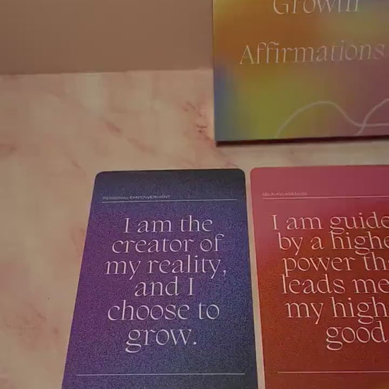 Affirmation Card Deck for Spiritual Growth – 36 Daily Positive Affirmation Cards for Mindfulness, Self-Love, and Inner Healing