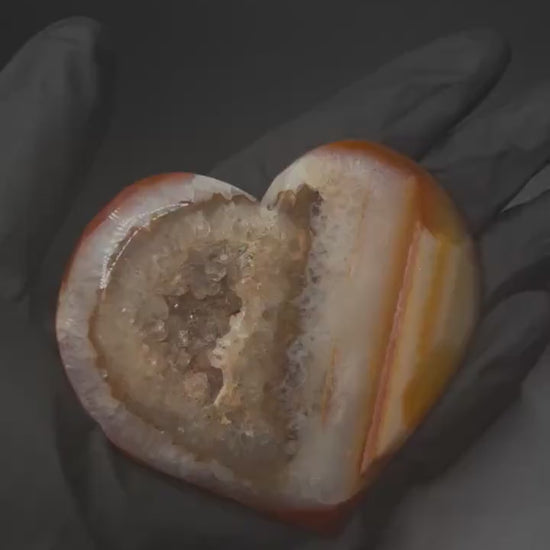 Carnelian Heart Shaped Crystal  Metaphysical Healing Crystals