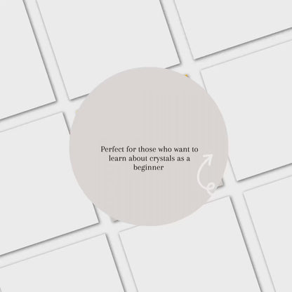 Digital Crystal Journal for Beginners, Printable Crystal Tracker & Manifestation Planner, Chakra, Healing Stone Log PDF