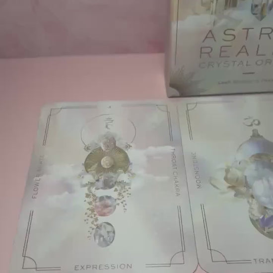 Crystal Astral Realms Oracle Deck,  Card Celestial Oracle for Intuition, Healing & Manifestation, Spiritual Guidance Card Deck