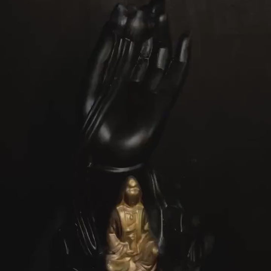 Backflow Incense Burner Kwan Yin Mudra