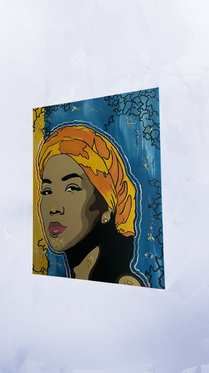 Painting On Canvas Jhene Aiko Spiritual Wall Art Canvas Wall Art Home Decor Bedroom Wall Art Acrylic Painting On Canvas