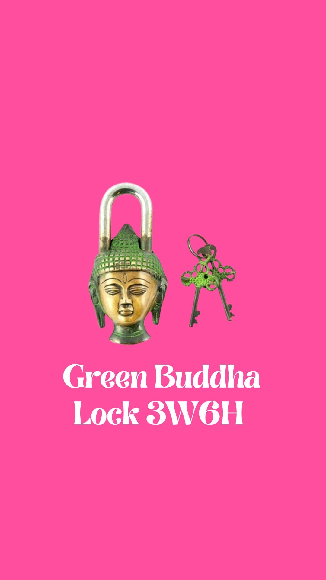 Green Buddha Lock & Key