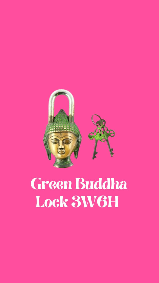 Green Buddha Lock & Key