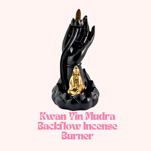 Backflow Incense Burner Kwan Yin Mudra